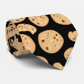 Chocolate Chip Cookies Patroon Stropdas (Opgerold)