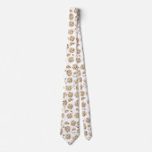 Chocolate Chip Cookies Patroon Stropdas (Voorkant)