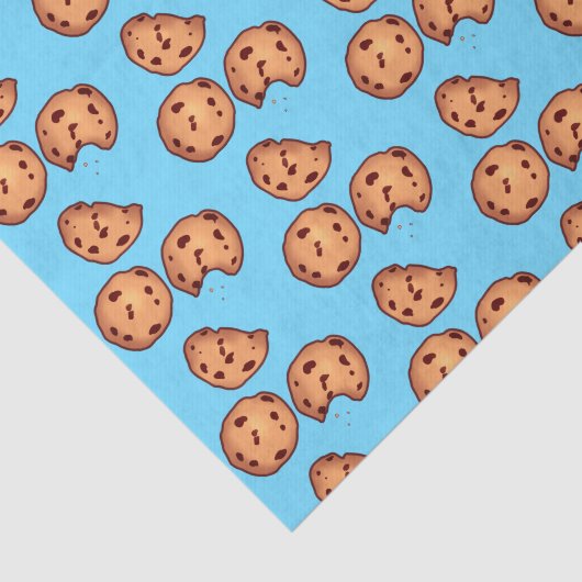 Chocolate Chip Cookies Patroon Tissuepapier (Detail)
