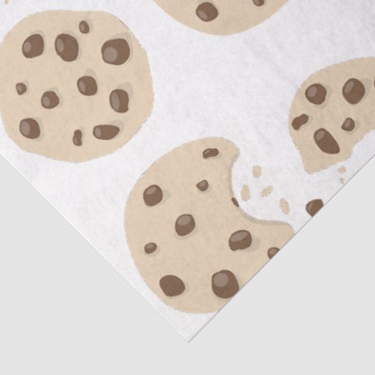 Chocolate Chip Cookies Patroon Tissuepapier (Detail)