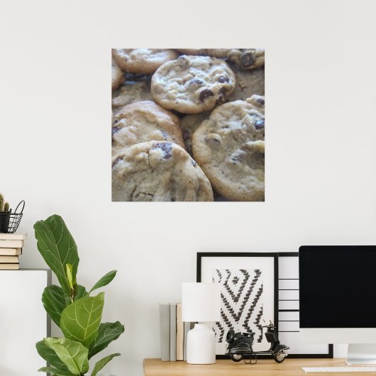 Chocolate Chip Cookies Poster (Thuiskantoor)
