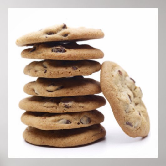 Chocolate Chip Cookies Poster Print (Voorkant)