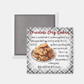 Chocolate Chip Cookies Recept Magneet (Voorkant / Achterkant)