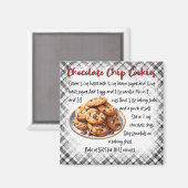 Chocolate Chip Cookies Recept Magneet (Voorkant / Achterkant)