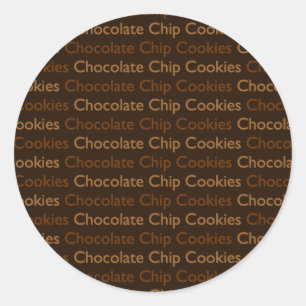 Chocolate Chip Cookies Ronde Sticker