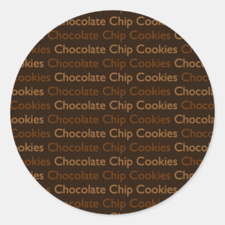 Chocolate Chip Cookies Ronde Sticker