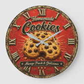 Chocolate Chip Cookies Rustic Baking Gift Grote Klok (Voorkant)