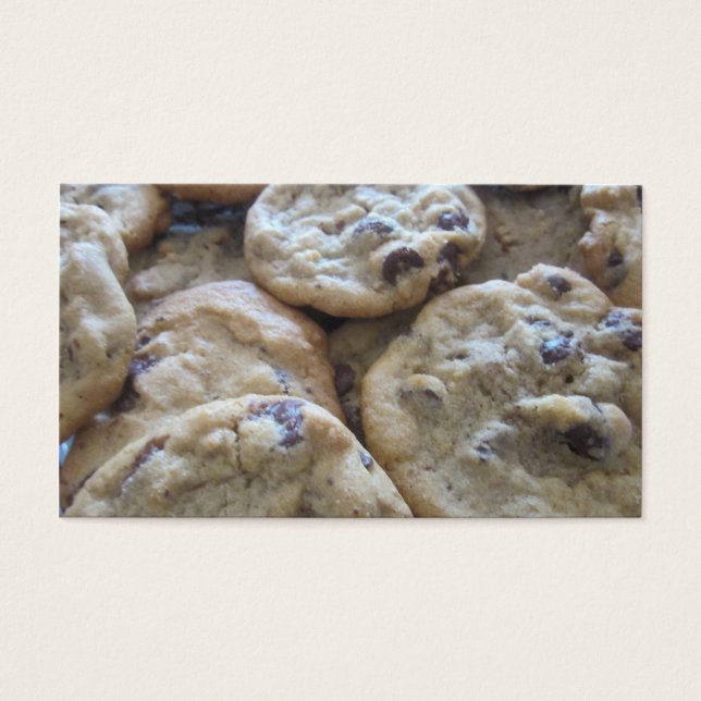 Chocolate Chip Cookies Visitekaartje (Voorkant)
