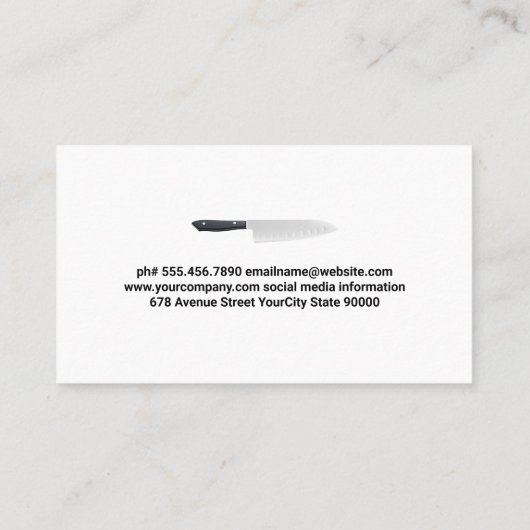 Chocolate Chip Cookies Visitekaartje (Achterkant)