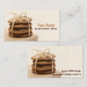 Chocolate Chip Cookies Visitekaartjes (Voorkant / Achterkant)