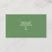 Chocolate Chip Cookies Visitekaartjes {groen} (Achterkant)