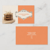 Chocolate Chip Cookies Visitekaartjes {Oranje} (Voorkant / Achterkant)