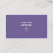 Chocolate Chip Cookies Visitekaartjes {Violet} (Achterkant)