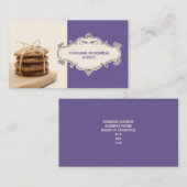 Chocolate Chip Cookies Visitekaartjes {Violet} (Voorkant / Achterkant)