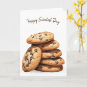 Chocolate Chip Cookies Zweetste Dag Kaart (Gele Bloem)