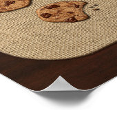 Chocolate Chip Crispy Yummy Cookies Golden Brown Poster (Hoek)