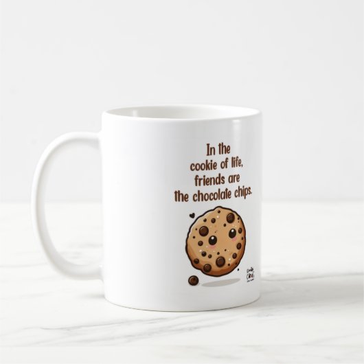 Chocolate chip friendship koffiemok (Links)