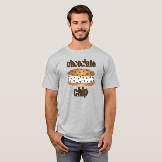 Chocolate Chip Ice Cream Sandwich T-Shirt (Voorkant volledig)