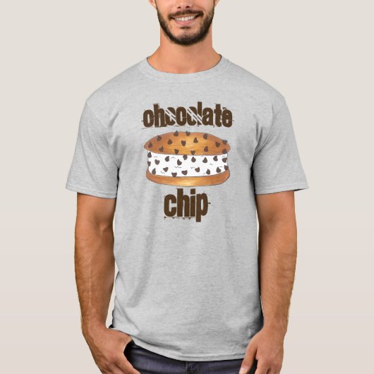 Chocolate Chip Ice Cream Sandwich T-Shirt (Voorkant)