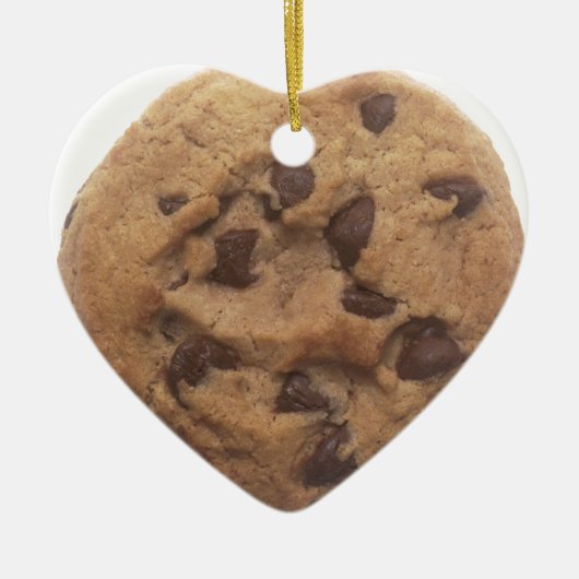 chocolate-chip-koekje- keramisch ornament (Voorkant)