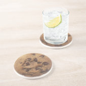 chocolate-chip-koekje- zandsteen onderzetter (Zijkant)