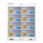 Chocolate Chip Koekjes & Verzending met Blauwe Lin Etiket (Full Sheet)