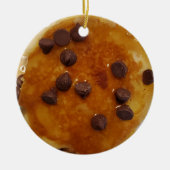 Chocolate Chip-pannenkoeken met Syrup-kerst Keramisch Ornament (Voorkant)