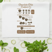 Chocolate Chip Recipe Kitchen Towel Theedoek (Gevouwen)