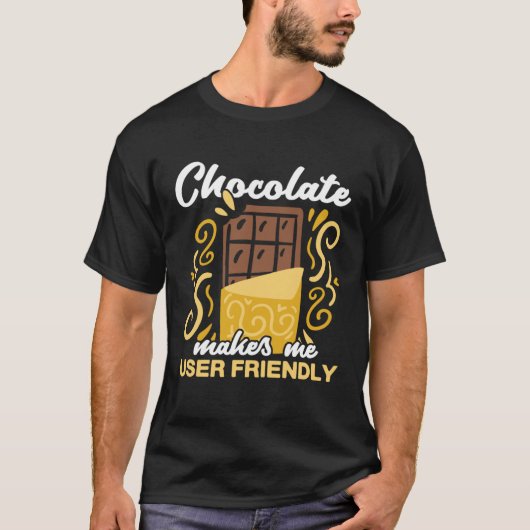 Chocolate  chocolate bar  chocolate chocoholic t-shirt (Voorkant)