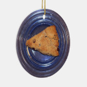 Chocolate Chunk Scone-versiering Keramisch Ornament (Rechts)