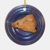 Chocolate Chunk Scone-versiering Keramisch Ornament (Voorkant)