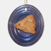Chocolate Chunk Scone-versiering Keramisch Ornament (Links)