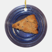 Chocolate Chunk Scone-versiering Keramisch Ornament (Achterkant)