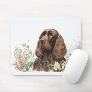 Chocolate Cocker Spaniel in Lilacs Muismat