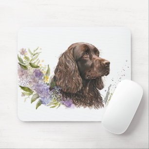 Chocolate Cocker Spaniel in Lilacs Muismat