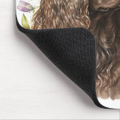 Chocolate Cocker Spaniel in Seringen Muismat (Hoek)