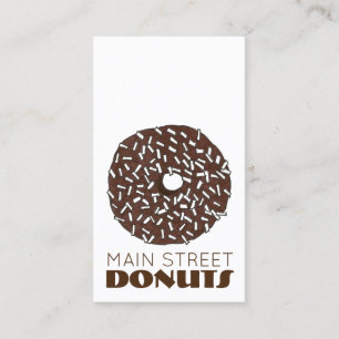 Chocolate Coconut Donut Doughnut Shop Donuts Food Visitekaartje