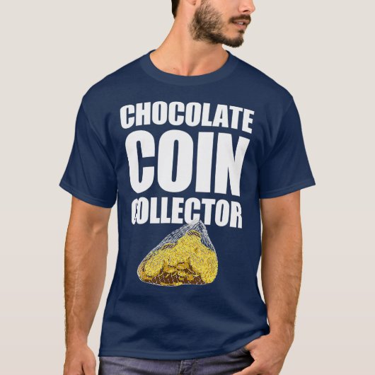 Chocolate Coin Collector Hanukkah Gelt T-shirt (Voorkant)