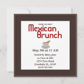 Chocolate con Churro Party uitnodigingen (Achterkant)