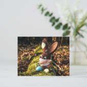 Chocolate Corona Easter Bunny Briefkaart (Staand voorkant)