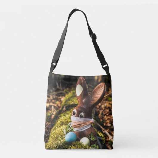 Chocolate Corona Easter Bunny Crossbody Tas (Achterkant)
