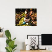 Chocolate Corona Easter Bunny Poster (Thuiskantoor)