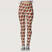 Chocolate Covered Cherry Cordial Valentijns Snoep Leggings (Voorkant)
