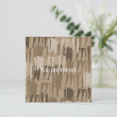 Chocolate Cream Baby shower Kaart (Staand voorkant)