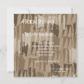 Chocolate Cream Baby shower Kaart (Achterkant)