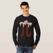 Chocolate Cream Pi Day Pie Math  Foodie Pun Nerd T-shirt (Voorkant volledig)