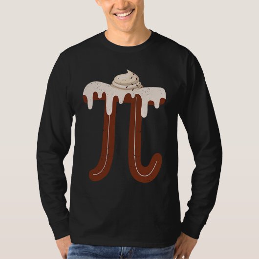 Chocolate Cream Pi Day Pie Math  Foodie Pun Nerd T-shirt (Voorkant)