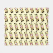 Chocolate Crêpe Pancake Frankrijk Fleece Deken (Voorkant (Horizontaal))