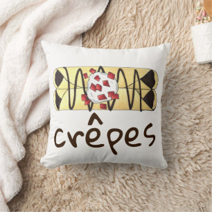 Chocolate Crêpe Pancake Frankrijk Kussen