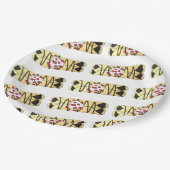 Chocolate Crêpe Pancake Frankrijk Papieren Bordje (Gekanteld)